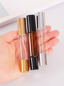 1个双用途香水护肤喷雾瓶滚珠瓶 - 透明玻璃材质，可重复灌装，方便旅行携带，配有金色瓶盖和滚珠，适合办公室和外出使用，必备单品 - 彩色 - 查看 6