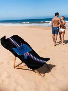 1pc Alpine F1 Team Beach Towel - Lightweight Quick-Dry Soft Polyester Blend With Vibrant Racing Stripes & Logo Design For Swimming, Camping, Bath - Modern Sporty Towel For Fans, Swimming Accessory | Absorbent Fabric - Multicolor - View 7