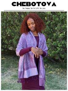 1 chiếc khăn choàng cổ bằng polyester họa tiết Paisley, kiểu dáng Bohemian, thích hợp cho mùa xuân, hè và thu. - Nhiều màu - Xem 9