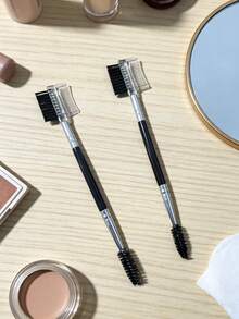 1/2/3/PCS Bộ 3 đầu lược chải lông mày và lông mi, lược chải mi hai đầu, dụng cụ trang điểm, dụng cụ làm đẹp với 3 đầu cọ khác nhau để tách lông mi, loại bỏ vón cục mascara, chải và tạo hình lông mày, cọ lông mày, cọ phấn mắt, cọ chải mi, cọ chải mi, quà tặng - Nhiều màu - Xem 4