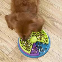 Dog Puzzle Slow Feeder Interactive Enrichment Dog Toys Layers Detachable Slow Eating Dog Bowl Anti-Anxiety Dog Feeder Bowl - 26x26x7.5厘米 - 查看 3