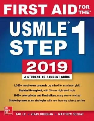 Pre-Owned First Aid For The USMLE Step 1 2019, Twenty-Ninth Edition (Paperback) By Tao Le, Vikas Bhushan - Single Book - View 1