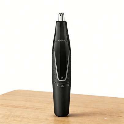 PHILIPS NT1620 Nose Hair Trimmer: 360° Rotating Blade For Quick And Clean Trimming; Double-Edged Stainless Steel Blades Prevent Hair Pulling; Metal Mesh Cover And Rounded Blade For Comfortable Use; Textured Handle Suitable For Both Men And Women.