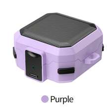 Funda protectora de fibra de carbono con cierre de para Galaxy Buds4/Buds4 Pro, diseño minimalista y de moda, resistente a caídas y arañazos, funda protectora de auriculares de cobertura completa - Multicolor - Ver 10