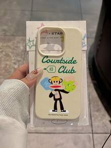 Ốp lưng điện thoại Paul Frank họa tiết vải thiều, bảo vệ toàn thân với họa tiết chữ "Khỉ chơi golf", thiết kế dành cho iPhone 13/14/15/16/17 Pro Max. - Nhiều màu - Xem 5