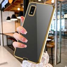 【人気のあるもの】対応 AQUOS wish 2 ケース クリア 薄型 透明 TPU ソフト 耐衝撃 黄変防止 ストラップホール付き アクオス ウィッシュ 5 カバー - ゴールド - チェックする 1
