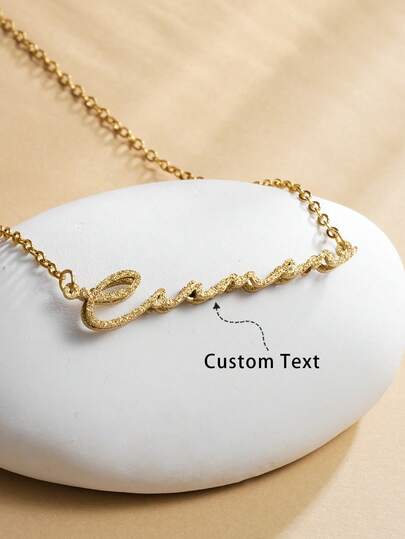 ファッショナブルなゴールド パーソナライズネームネックレス、エレガントで多用途なラグジュアリーセクシーネックレス、恋人、友人、家族への誕生日、記念日、休日のギフトに最適