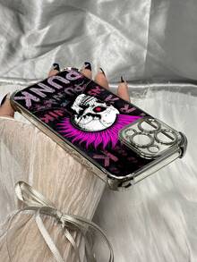 Fundas para celular de moda 2026DF526 Calavera punk de alma rebelde con cresta Funda transparente para iPhone 17 16 15 14 13 12 11 Pro Max Plus 17 Air 16e para Galaxy S26 S25 S24 S23 S22 S21 S20 Note20 Ultra 10 Plus FE S25 Edge A36 A56 A26 A07 A55 A54 A35 A34 A32 A25 A24 A16 A15 A13 A12 A06 A05s A05 A04e A03s A02s A03 Core F04 M04 M05 F05 para G52 G84 G54 E15 G30 G20 G10 para Honor 90 Pro X5B X9B X9A X40 Magic6 Lite Pura 70 Pro 70 Ultra para Vivo Y17s Y28 Y17 Y36 Y27s para Redmi Note 14 13 12 11 - Plateado - Ver 5