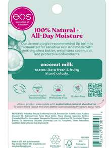 Eos 100% Natural &Amp; Organic Lip Balm- Apricot, All-Day Moisture, Dermatologist Recommended For Sensitive Skin, Lip Care Products - ColorA - 查看 4