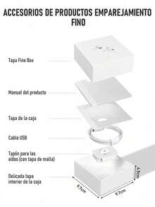 New Air5 Wireless Earphones Noise Cancelling High Sound Quality Seventh Generation Wireless Sports Earphones ANC USB-C Wireless Earbuds, 5. 4 Headphones HiFi Stereo, Earbuds With ENC Noise Cancelling Mic, IP7 Waterproof In Ear Earphones, 48H, LED Display Ear Buds Pad Phone Workout Sports, White One-Step Pairing / Auto Pairing Ergonomic Design / Comfortable Fit - 官方第五代 - 查看 9