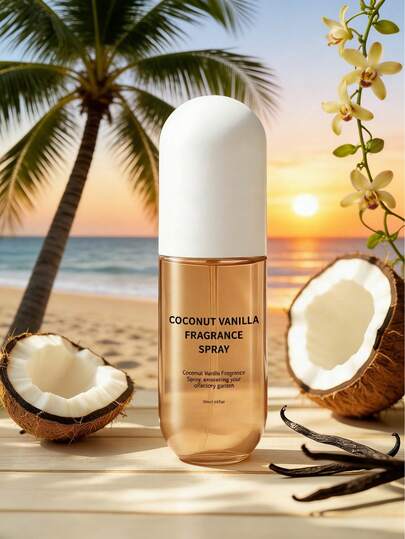 50ml Brazil Fragrance Spray, Limited Edition Vanilla Coconut And Wild Rose Scents, Suitable For Fabrics, Pants, Skirts And Other Daily Items, Can Be Used For Home Decor, Pillows, Wardrobes, Bags, Handbags, Ideal Gift For Travel, Christmas, New Year, Mother's Day, Anniversary, Easter Holiday, Hotels, Offices, Gyms, Cinemas, Museums