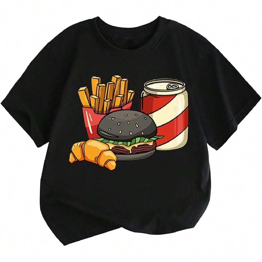 Betadog - playera para niños pequeños, hamburguesas, hamburguesas, divertidas para amantes de la comida rápida, camisetas con dibujos animados