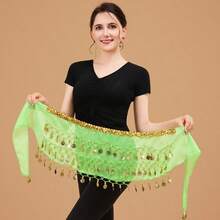 1pc Handmade Multicolor Portrait Metal Cloth Waist Skirt Decorative Sexy Belly Dance Slightly Dirty Anchor Point Suitable For Stage Performance.Bohemian, Retro Style, Parties, Nightlife, Beach Outfits, Festival Clothing And Accessories - Multicolor - View 20