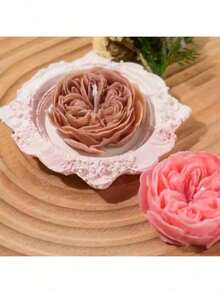 Khuôn silicon làm nến thơm hương hoa hồng, vật liệu thủ công tự làm. - hoa - Xem 1