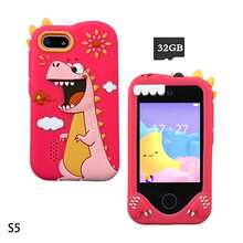 适合3-12岁儿童的智能手机玩具，2.8英寸触摸屏，恐龙主题，双摄像头，拍照和录像功能，柔软硅胶保护套，32GB存储卡，儿童惊喜礼物 - 彩色 - 查看 15