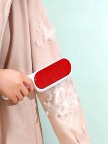 Multifunctional Double-Sided Static Electricity Vacuum Cleaner - Handheld Static Electricity Vacuum Cleaner, Gray-Red - Suitable For Pet Hair, Fluff, Carpets, Furniture, Clothing, Bedding And Home Decor - A - View 11