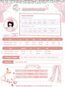 Sexy Cutout Knit Bikini Sweater Cosplay Set For Women – High Neck Anime-Inspired Doll Style Costume, 7-Piece Outfit With Top, Bikini, Gloves, Socks & Garter - 白色 - 查看 2