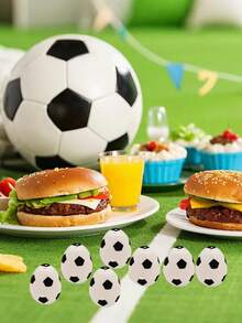 12/6个装 4*6厘米塑料足球造型糖果蛋套装，足球派对糖果包装盒，足球比赛奖励/奖品蛋，足球迷游戏互动小礼物，足球主题包装蛋，生日派对纪念品，送给朋友的趣味礼物 - 查看 3