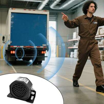 Alarma Reversa  Equipo Pesado Uso Rudo Trailer Camion,Alarma de respaldo de coche de 105 dB, 12 V-24 V CC, Universal Car Truck Reversing Warning Alarm Horn Van Reverse Alarm with Mount Bracket, Universal Backup Beeper Warning Reversing Alarm Horn For Car Truck Van Heavy Vehiclesimpermeable, industrial, resistente, advertencia de respaldo con tono de pitido súper fuerte, alerta inversa automática, universal para SUV