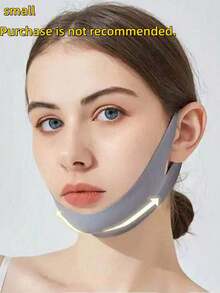 1 pièce Masque de sommeil réversible sans couture gris/rose en forme de V, convenant pour un port quotidien. Ce masque de sommeil peut être porté pendant le sommeil, la détente, la télévision, l'exercice ou les loisirs. - Multicolore - Voir 5
