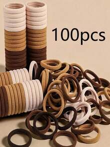 Bộ 200/100/50 chiếc dây buộc tóc co giãn màu cà phê phối hợp nhiều màu, dài 4cm/1.57in, kiểu dáng tối giản, đa năng, phù hợp với tóc dày, xoăn và thô; mềm mại và không trơn trượt; thích hợp cho phụ nữ và bé gái sử dụng hàng ngày, chơi thể thao, tập luyện và du lịch; món quà ngày lễ hoàn hảo, phụ kiện du lịch thiết yếu hàng ngày. - Nhiều màu - Xem 9