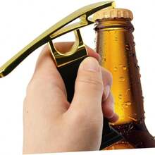 Dụng cụ mở nắp chai bia và rượu đa năng bằng thép không gỉ | Dụng cụ mở lon sáng tạo, phù hợp cho gia đình, quán bar và nhà bếp - Màu bạc - Xem 4