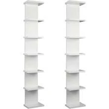 2 Pack Tier Wall Shelf Unit - 43 Lack Floating Shelf, Compact Display Floating Shelf, Vertical Column Wall Decor Mount Floating Storage Organizer Tall Tower Shelf Bedrooms, Living Rooms - Default - View 1