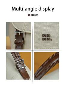 2026 Spring/Summer New Minimalist Commuter Handbag, Fashionable Large Capacity Baseball Messenger Bag, Large Capacity Casual College Style Backpack, High-Quality Small Backpack - Multicolor - View 8