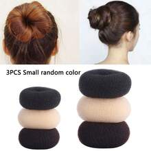 3pcs Bun Maker Donut Hair Bun Maker Hair Styling Tool Hair Braid Tool - Multicolor - View 12