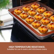 3 Tấm lót nướng silicon chống dính, có thể tái sử dụng, chịu nhiệt, dùng cho bánh ngọt, bánh quy. - Xem 7