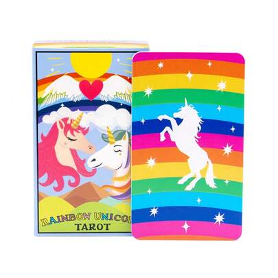 Bộ bài Tarot Kỳ Lân Cầu Vồng: Một bộ bài kỳ ảo với những sinh vật huyền diệu và khả năng bói toán đầy mê hoặc.