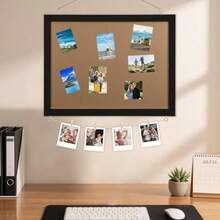 16 X 12 Cork Board For Walls Bulletin Board Picture Display Corkboards For Office Pin Boards For Walls Compatible With Home Office Bedroom Decor Black - Black - View 7