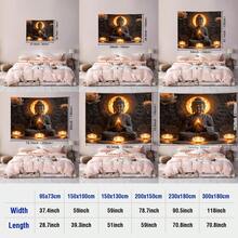 1 tấm tranh treo tường in hình Phật, chất liệu polyester, hình vuông, hiện đại, thích hợp trang trí phòng khách và phòng ngủ. - Nhiều màu - Xem 4