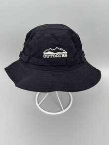 Șapcă de drumeție pentru bărbați, la modă primăvară/vară 2026, cu logo-ul Mountain Peak, rezistentă la vânt, protecție UV, design 3D, pliabilă, versatilă, elegantă, moale și confortabilă, respirabilă, multifuncțională, flatantă, potrivită pentru plajă, activități în aer liber, drumeții, ciclism, călătorii, ieșiri în oraș, stradă, întâlniri, drumeții montane și diverse ocazii, vacanță. - Cowboy cu scrisoare - Vizualizare 9