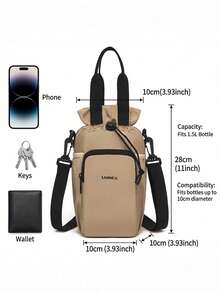 SANNE Portador aislado portátil para botellas de agua - Multicolor - Ver 4