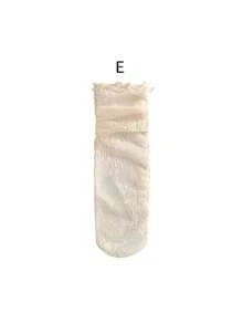1/3 Pairs Floral Lace Ruffle Socks. Ultra-Thin Sheer Women's Mid-Calf Socks. Decorative Socks To Pair With Leather Shoes And Sandals In Spring/Summer. Soft Mesh Socks. Sweet Socks. Backless Socks - Multicolor - View 26