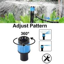 Blue Garden Irrigation System Sprinkler, 6mm Diffuse Sprinkler, 360 Degree Adjustable All-Directional Sprinkler, Garden Sprinkler - Atomizing Nozzle - View 7