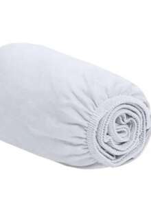 Single Fitted Sheet With Elastic All Around, Micropercal Flex 400 Thread Count, Soft Touch, Single, Double, Queen, King - 白色 - 查看 1