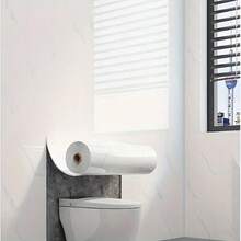 1 Rolle 60cm x 300cm 3D geprägtes Marmor Selbstklebende Tapete, abnehmbare wasserfeste Vinyl Wandaufkleber für Küche, Badezimmer, Wohnzimmer - Strahlendes Porzellanweiß - Übersicht 8