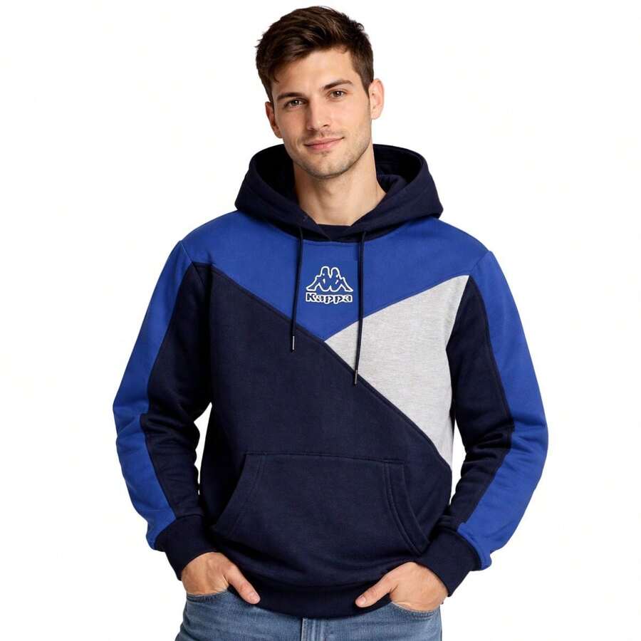 Sport Logo Berry Men's Fleece Jacket - Navy/Mix - View 1