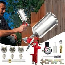 HVLP Spray Gun Kit Gravity Feed Vehicle Auto Car Paint 1.4MM 1.7MM 2.0MM Nozzle - 預設 - 查看 10
