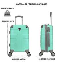 2-Piece Hard-Shell Suitcase Set, 20 And 18 Inches, Hand Luggage, 10KG And 8KG, Lightweight PC+ABS Material, 360° Detachable Wheels With Integrated Lock - Bronze - View 11
