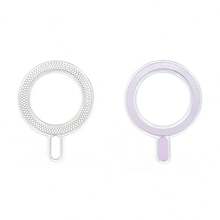 Tangle-Free Magnetic Phone Holder 2pcs Pineapple Pattern Crystal Enameled Wireless Charging Magnetic Disc, Round Adhesive Magnetic Ring Spring Gift Party - Multicolor - View 15