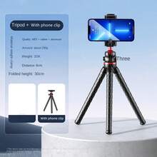 Octopus Phone Holder, Wireless Selfie Stick, Tripod Camera, Photography Gimbal, Outdoor Live Streaming Phone Holder For Live Streaming, Vlog,Family Gatherings, Christmas Party Shooting,For Handheld Selfie, Outdoor Activities, Interviews Compatible With Iphone Android Phone For Summer Vacation, Travel,Outdoor Activities, Live Streaming Selfie Stick - View 7