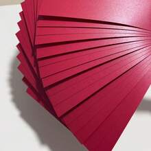 16pcs Pearlescent Double-Sided Fuchsia Cardstock, Multipurpose Craft Paper, Decorative Paper, A4 Size 11.69/8.27 Inches, 250gsm, Suitable For Cutting And Making Cards, Decorations For Halloween, Christmas, Parties, Etc. - 16 Sheets Of Rose-red Pearlescent Paper - View 3
