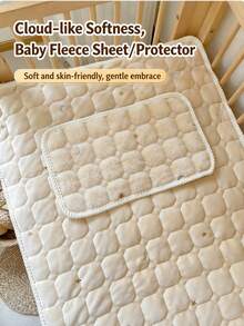 1件装薄/厚婴儿床单，卡通刺绣图案床垫罩，新生儿床单，四季皆宜，可爱简约婴儿床裙，新生儿礼物 - 彩色 - 查看 11
