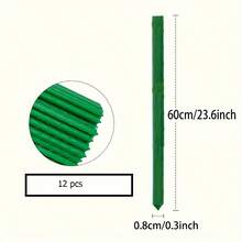 12pcs Multi-Purpose Plant Support Stakes, 8mm-11mm Functional Garden Stakes - Durable Metal Core 12pcs Support Rods, Coated, Anti-Oxidation, Easy To Insert, Suitable For Climbing Plants, Vines, Fruits And Vegetables. Yard, Lawn And Gardening > Farm Tools And Lawn Care > Seedbed And Plant Support > Garden Decor Columns - 12 Multi-purpose Plant Support Stakes - View 8