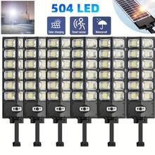 2/1PCS Super Bright 1000-Lumen Solar Street Light, 504-Number LED Beads, Outdoor Large Street Light, With Voice-Activated Guanglu Motion Sensor And Remote Control, Yellow To Green Light Automatically Turns On, Floodlight, Suitable For Non-Motorized Lanes, Commercial Areas, Parking Lots, Construction Sites, And Lane Illumination - outdoor large street light - 查看 12