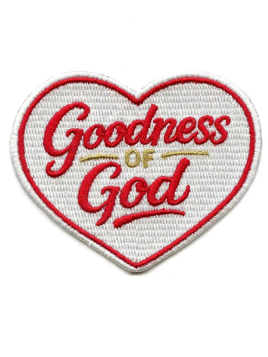1 miếng vá thêu hình "Lòng tốt của Chúa" (1PC) chủ đề nhạc phúc âm tôn giáo, có thể ủi lên quần áo. - Nhiều màu - Xem 1