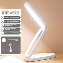 Rechargeable LED Folding Desk Lamp, Easy To Carry, Three-Level Brightness Adjustable Small Reading Lamp, Eye Friendly Learning Lamp, Portable Desk Lamp, Suitable For Home, Office And Travel - 彩色 - 查看 14
